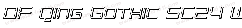 DF Qing Gothic SC24 W2字体转换